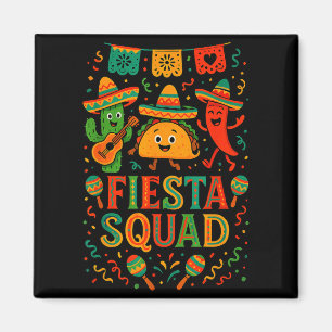 Feestteam grappige cinco de mayo hoed cactusFi Magneet