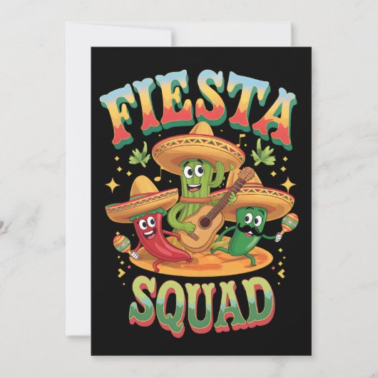 Feestteam Grappige Cinco De Mayo Mexicaans Feest Kaart (Voorkant)