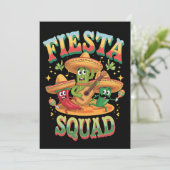 Feestteam Grappige Cinco De Mayo Mexicaans Feest Kaart (Staand voorkant)