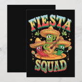 Feestteam Grappige Cinco De Mayo Mexicaans Feest Kaart (Voorkant / Achterkant)
