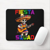 Feestteam ontwerp cinco de mayo skelet sombrer muismat (Met muis)