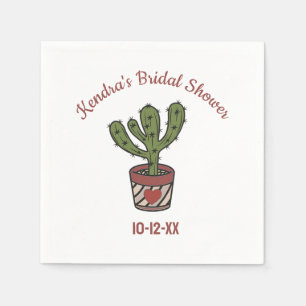 Feestthema Bruiloftsfeest met Persoonlijke Cactus Servet