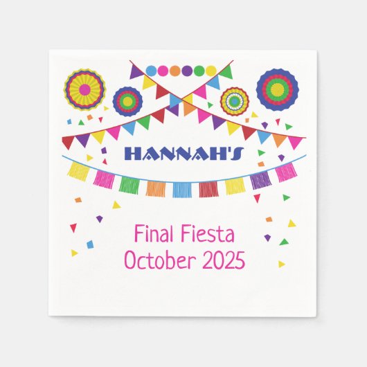 Feestthema cocktailserviet servet (Voorkant)