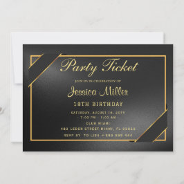 Feestticket uitnodiging