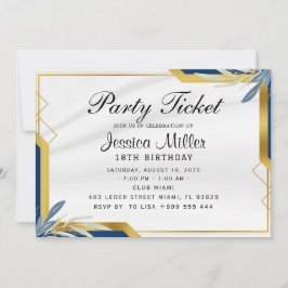 Feestticket uitnodiging