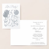 Feesttijd Aangepaste 25e Jubileum Uitnodiging (Display)