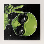 Feesttijd alien legpuzzel (Horizontaal)