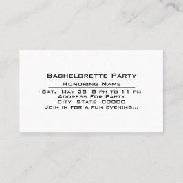 Feesttijd Bachelorette Celebration Uitnodiging