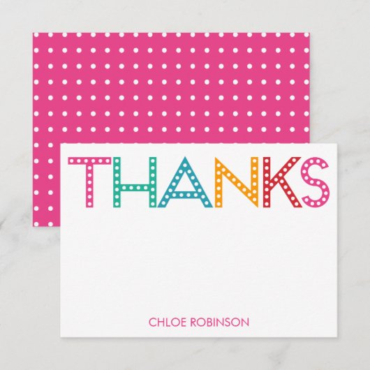 Feesttijd bedankkaartjes - Blauw Notitiekaartje (Voorkant / Achterkant)