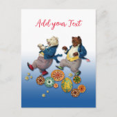 Feesttijd Beren Ansichtkaart Briefkaart (Voorkant)