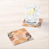 Feesttijd Boho Peach Kartonnen Onderzetters (Insitu)