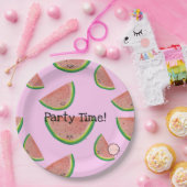 Feesttijd! Borden van kawaii Watermeloenpapier Papieren Bordje (Feest)