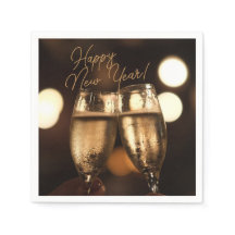 Feesttijd! Cheers! Happy New Year Napkins
