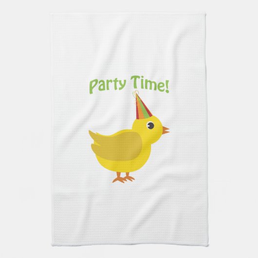 Feesttijd! Chick Theedoek (Verticaal)