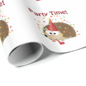 Feesttijd. Confetti Hedegel Cadeaupapier (Rol Hoek)