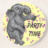 Feesttijd Dansen Olifant Onderzetters (Voorkant)