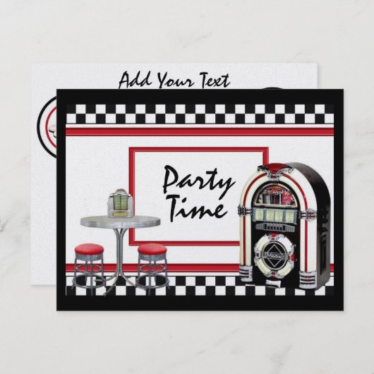 Feesttijd door SRF Kaart (Voorkant / Achterkant)