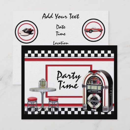 Feesttijd door SRF Kaart (Voorkant / Achterkant)