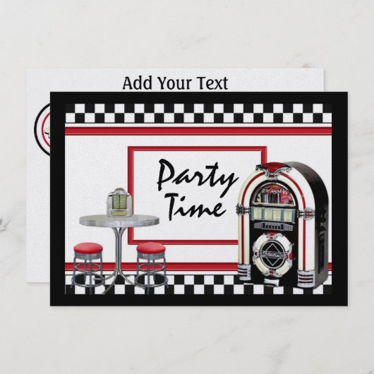 Feesttijd door SRF Kaart (Voorkant / Achterkant)