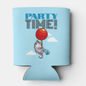 FEESTTIJD! Feest Possum Grappige Zwevende Opossum Blikjeskoeler (Achterkant)