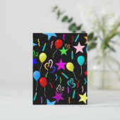 feesttijd, feestelijke vormgeving; briefkaart (Staand voorkant)