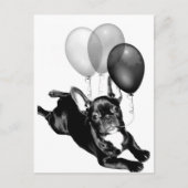 Feesttijd Franse Bulldog briefkaart (Voorkant)