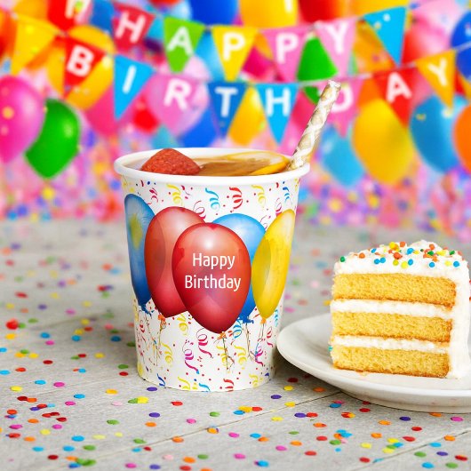 Feesttijd Gefeliciteerd Papieren Bekers