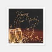 Feesttijd! Happy New Year Napkins Servet (Voorkant)
