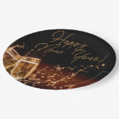 Feesttijd! Happy New Year Paper-Borden Papieren Bordje (Gekanteld)