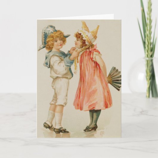 feesttijd, kerstbriefkaart feestdagen kaart (Voorkant)