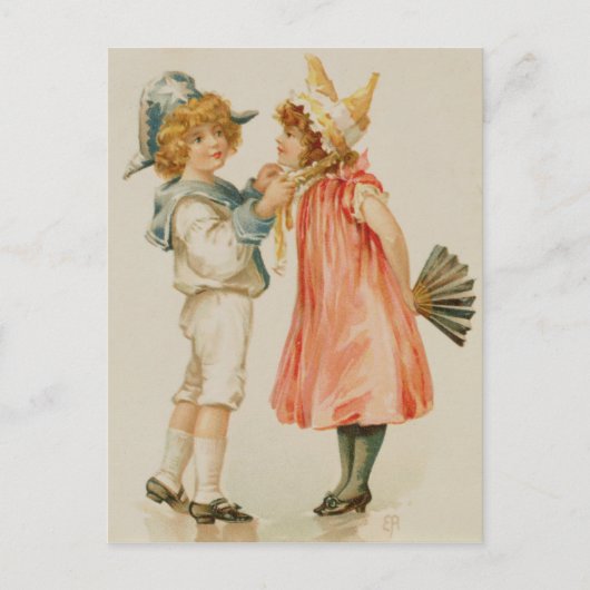 feesttijd, kerstbriefkaart feestdagenkaart (Voorkant)