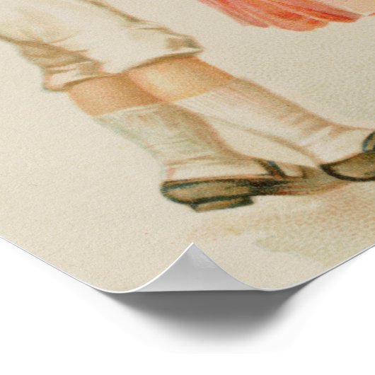 feesttijd, kerstbriefkaart poster (Hoek)