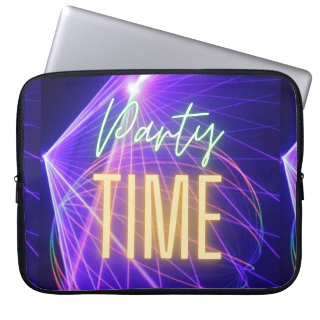 feesttijd laptop sleeve (Voorkant)