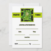 Feesttijd - Lichte groene kleur Kaart (Voorkant)