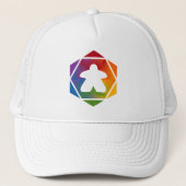 Feesttijd Meeple Hoed Trucker Pet (Voorkant)