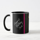 Feesttijd Neon Modern gepersonaliseerd Mok (Links)