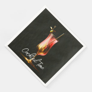 Feesttijd Neon Modern gepersonaliseerd Servet