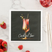 Feesttijd Neon Modern gepersonaliseerd Servet (Insitu)