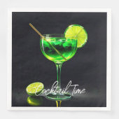 Feesttijd Neon Populair Gepersonaliseerd Servet (Voorkant)