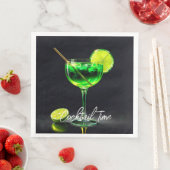 Feesttijd Neon Populair Gepersonaliseerd Servet (Insitu)