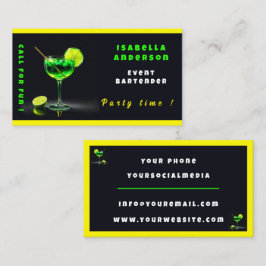 Feesttijd Neon Populair Gepersonaliseerde Professi Visitekaartje