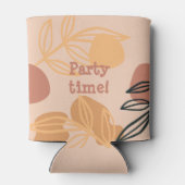 feesttijd retro perzik blikjeskoeler (Achterkant)