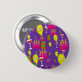 Feesttijd Ronde Button 5,7 Cm (Voorkant /achterkant)