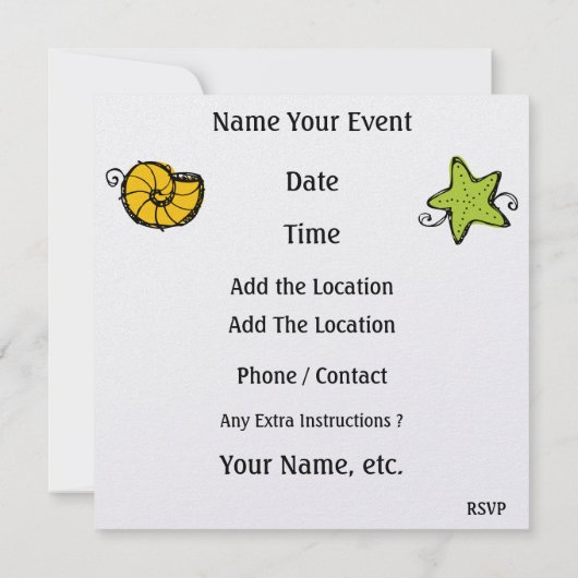 Feesttijd - SRF Kaart (Achterkant)