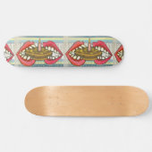 Feesttijd Taarten Lippen & Tanden Woeste Coole Art Persoonlijk Skateboard (Horizontaal)
