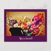 Feesttijd Uitnodiging Briefkaart (Voorkant)