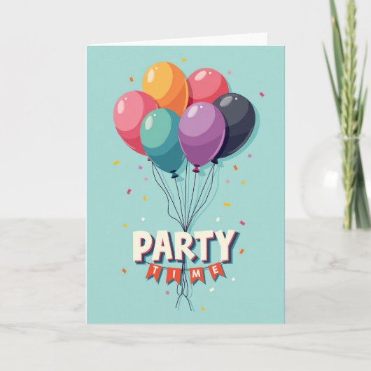 Feesttijd Vlaggenkaart Kaart (Voorkant)