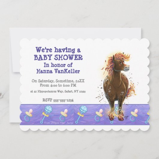 Feesttijd Vuur Paard Kaart (Voorkant)