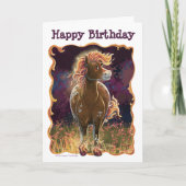 Feesttijd Vuur Paard Kaart (Voorkant)