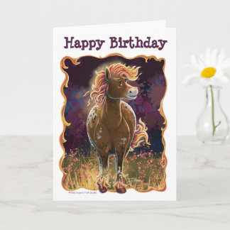 Feesttijd Vuur Paard Kaart